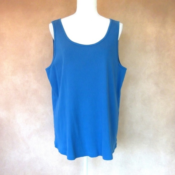 Venezia Tops - Venezia Blue Tank Top Size 16/18
